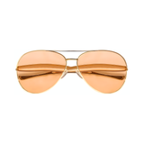 Aurelio Aviator Sunglasses - Gold Amber
