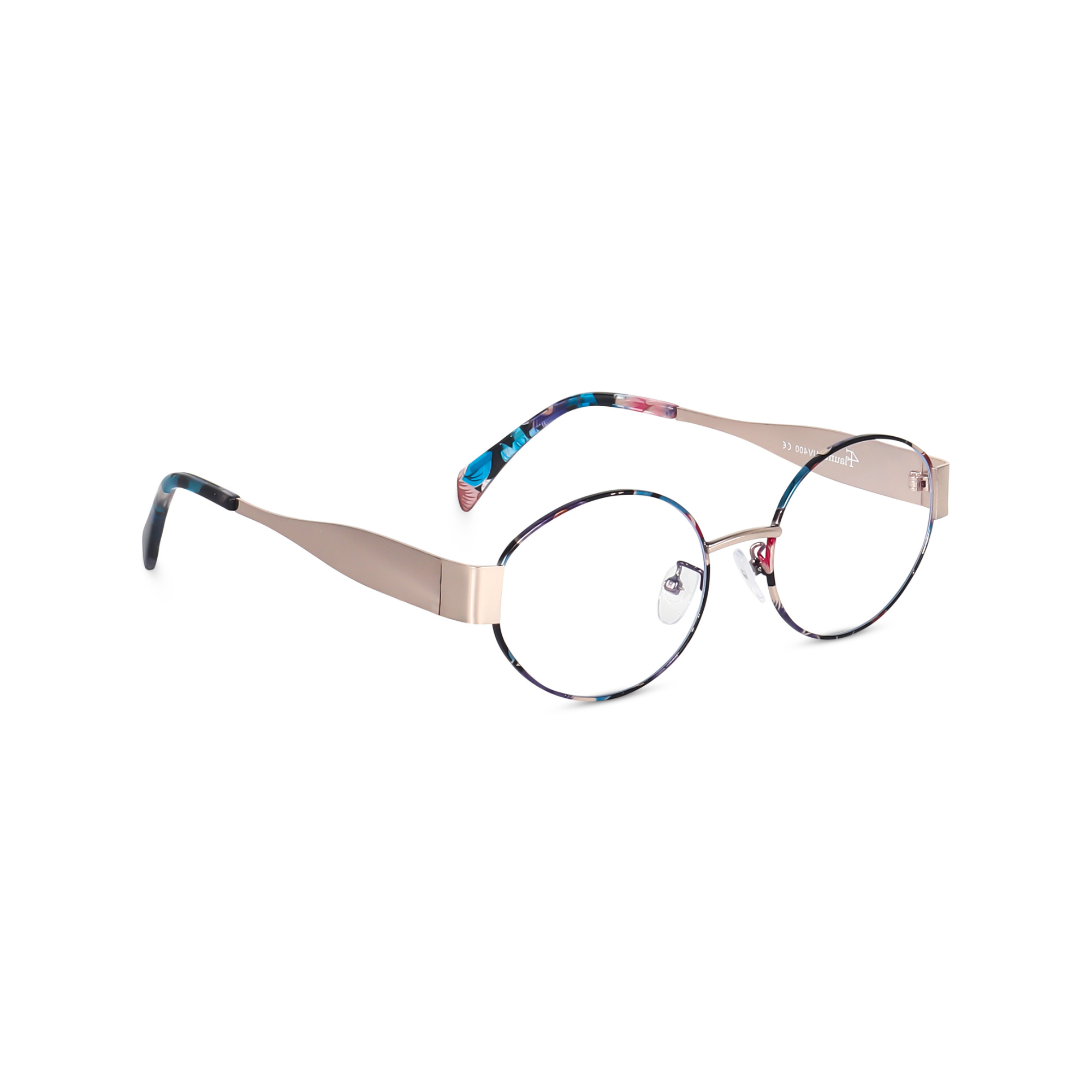 essntl Series Retro Oval Blue Light Blocking Computer Glasses | Floral Edit