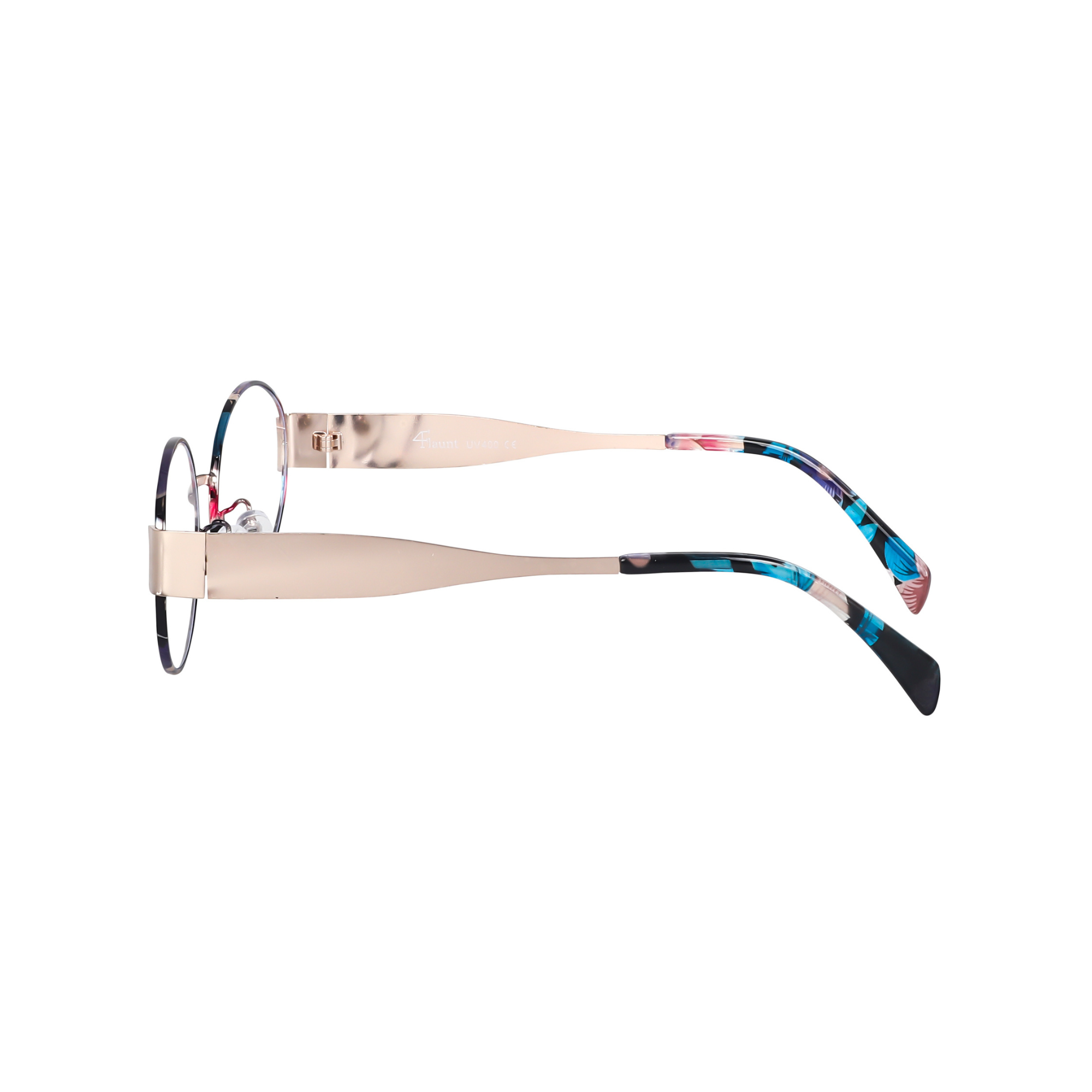 essntl Series Retro Oval Blue Light Blocking Computer Glasses | Floral Edit