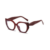 Diva Cateye Oversized Computer Glasses - Bordeaux