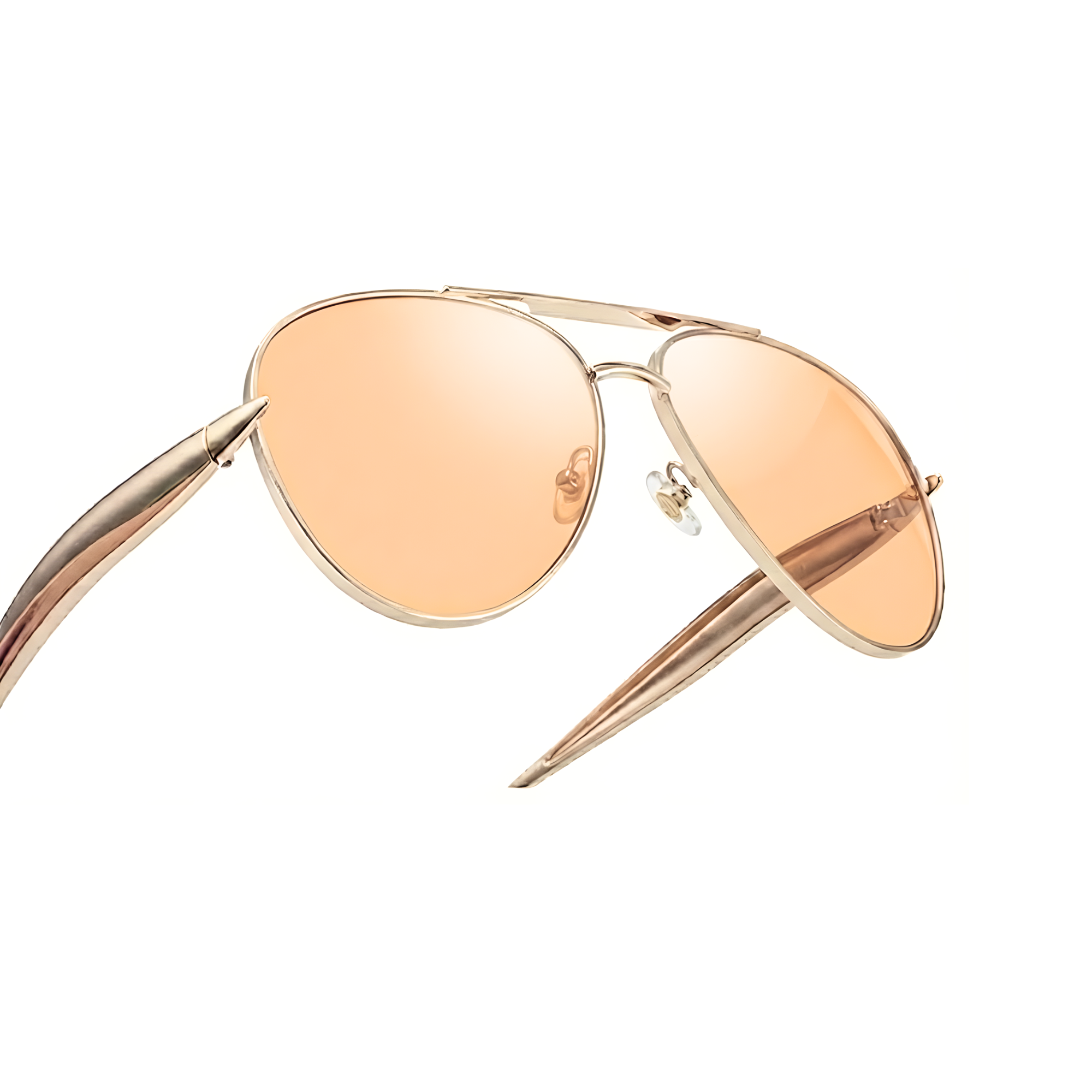 Aurelio Aviator Sunglasses - Gold Amber