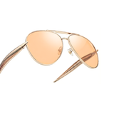 Aurelio Aviator Sunglasses - Gold Amber