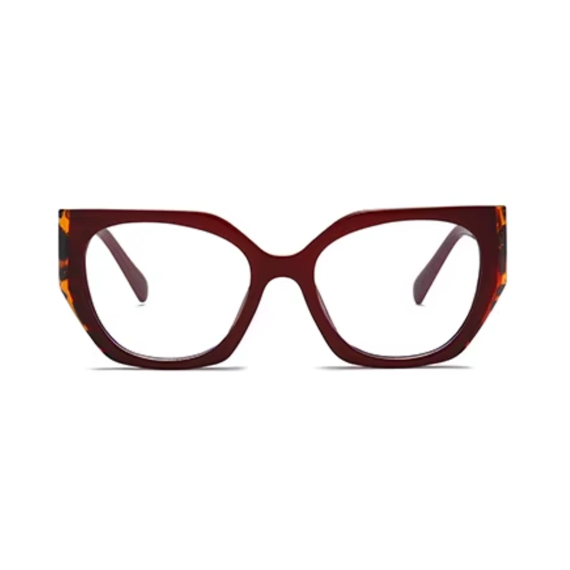Diva Cateye Oversized Computer Glasses - Bordeaux