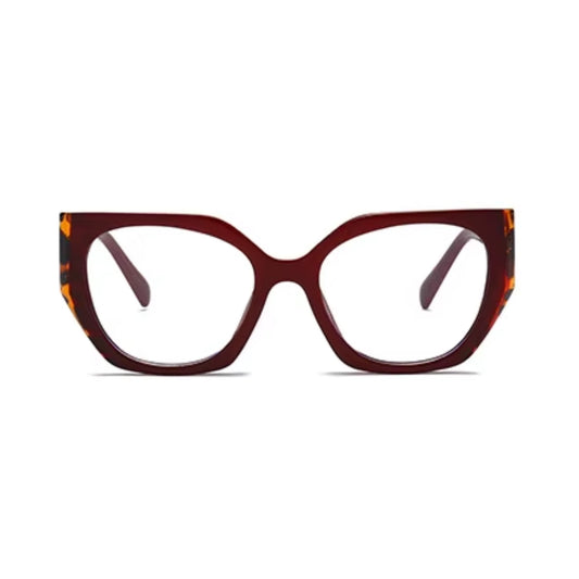 Diva Cateye Oversized Computer Glasses - Bordeaux