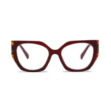 Diva Cateye Oversized Computer Glasses - Bordeaux