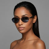 Aurelia Oval Sunglasses - Matte Ash