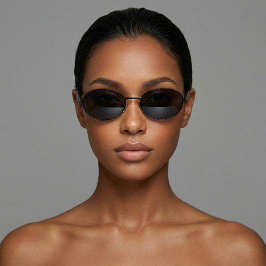Aurelia Oval Sunglasses - Matte Ash