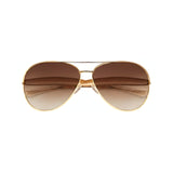 Aurelio Aviator Sunglasses - Gold Mocha