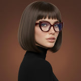 Diva Cateye Oversized Computer Glasses - Bordeaux