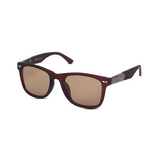 Klassic Series UV Protected Wayfarer Sunglasses - Matte Brown Frame Brown Lenses
