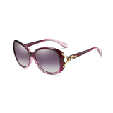 Royal Series Oval Fox Sunglasses For Women - Violet