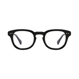 Dotted Series Panto Blue Light Blocking Glasses for Men & Women - Black