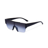 Monster Series UV Protected Square Sunglasses - Black Frame Blue Lens