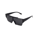 Monster Series UV Protected Square Sunglasses - Black Frame Grey Lens