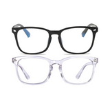 WINGZ Series Pack Of 2 Blue Light Blocking Computer Glasses - Matte Black & Clear