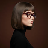 Diva Cateye Oversized Computer Glasses - Bordeaux