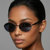 Aurelia Oval Sunglasses - Matte Ash