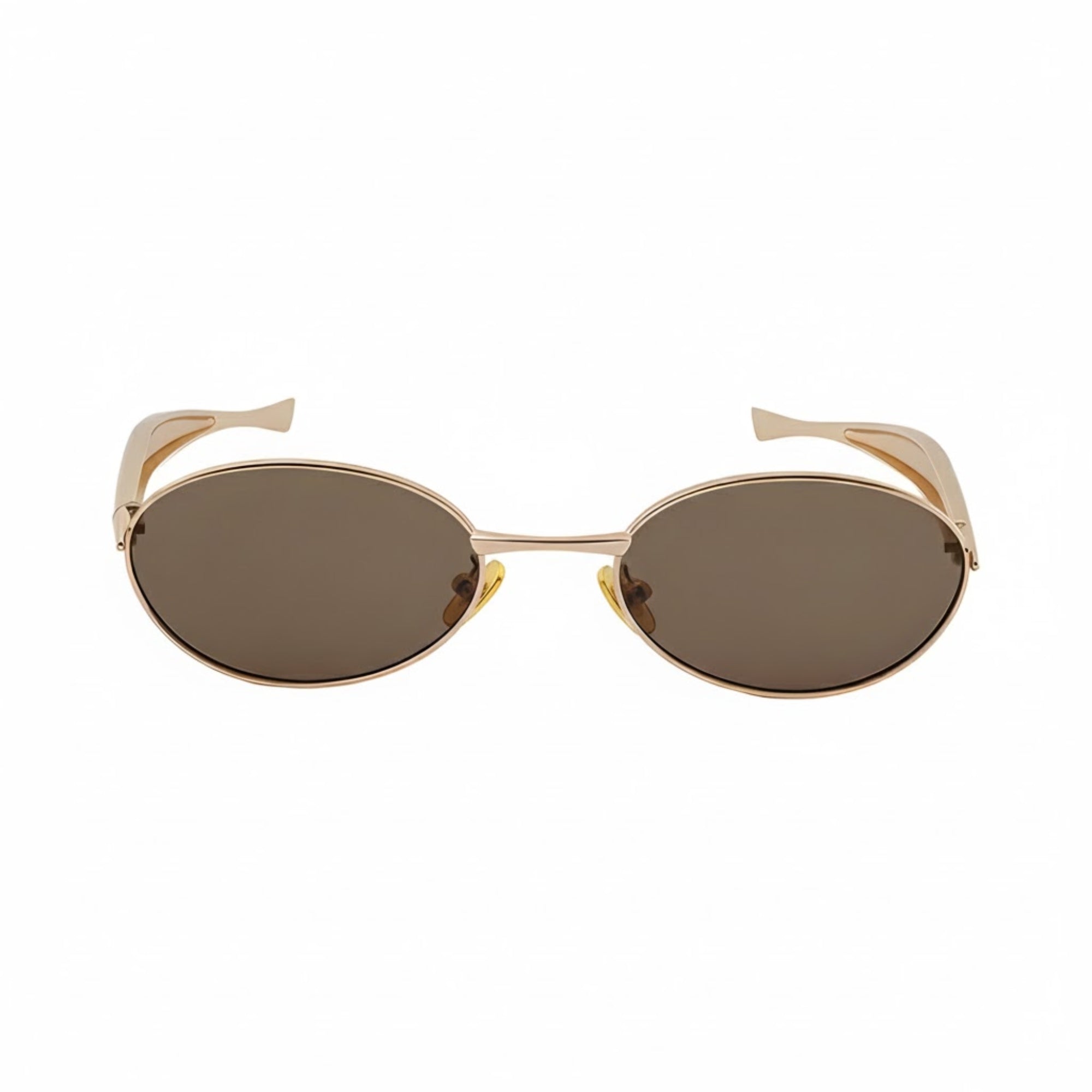 Aurelia Oval Unisex Sunglasses - Golden Tea