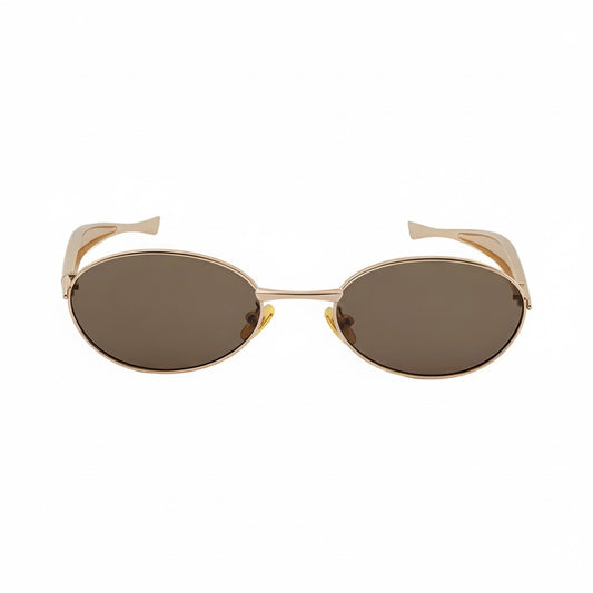 Aurelia Oval Unisex Sunglasses - Golden Tea