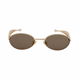Aurelia Oval Unisex Sunglasses - Golden Tea