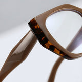 Diva Cateye Oversized Computer Glasses - Latte