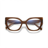 Diva Cateye Oversized Computer Glasses - Latte