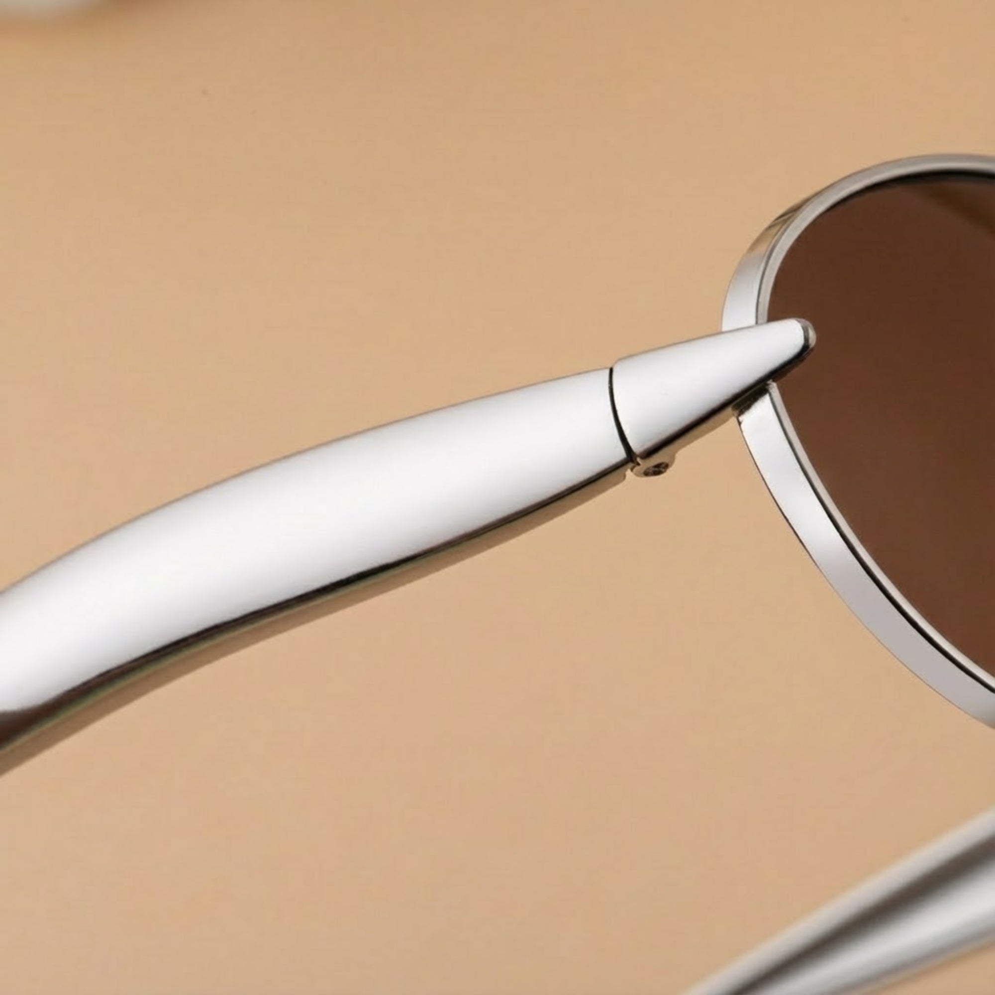 Aurelia Oval Unisex Sunglasses - Golden Tea