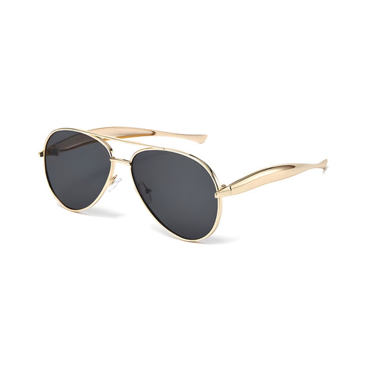 Aurelio Aviator Sunglasses - Gold Ash