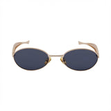 Aurelia Oval Unisex Sunglasses - Golden Ash