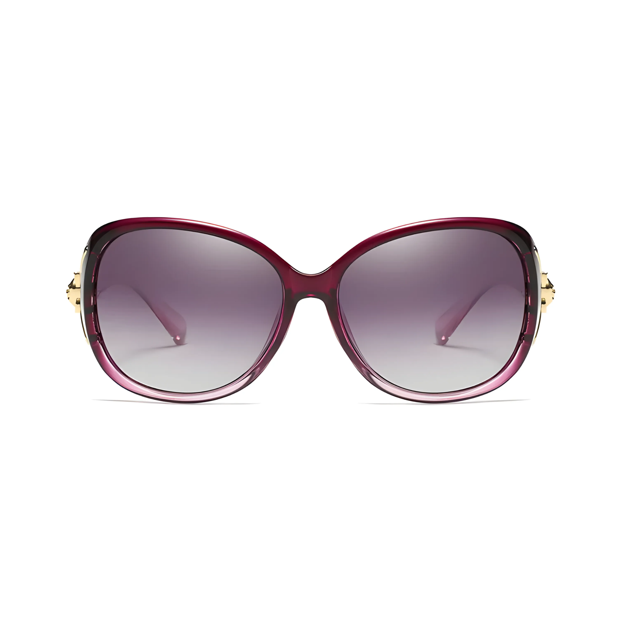 Royal Series Oval Fox Sunglasses For Women - Violet