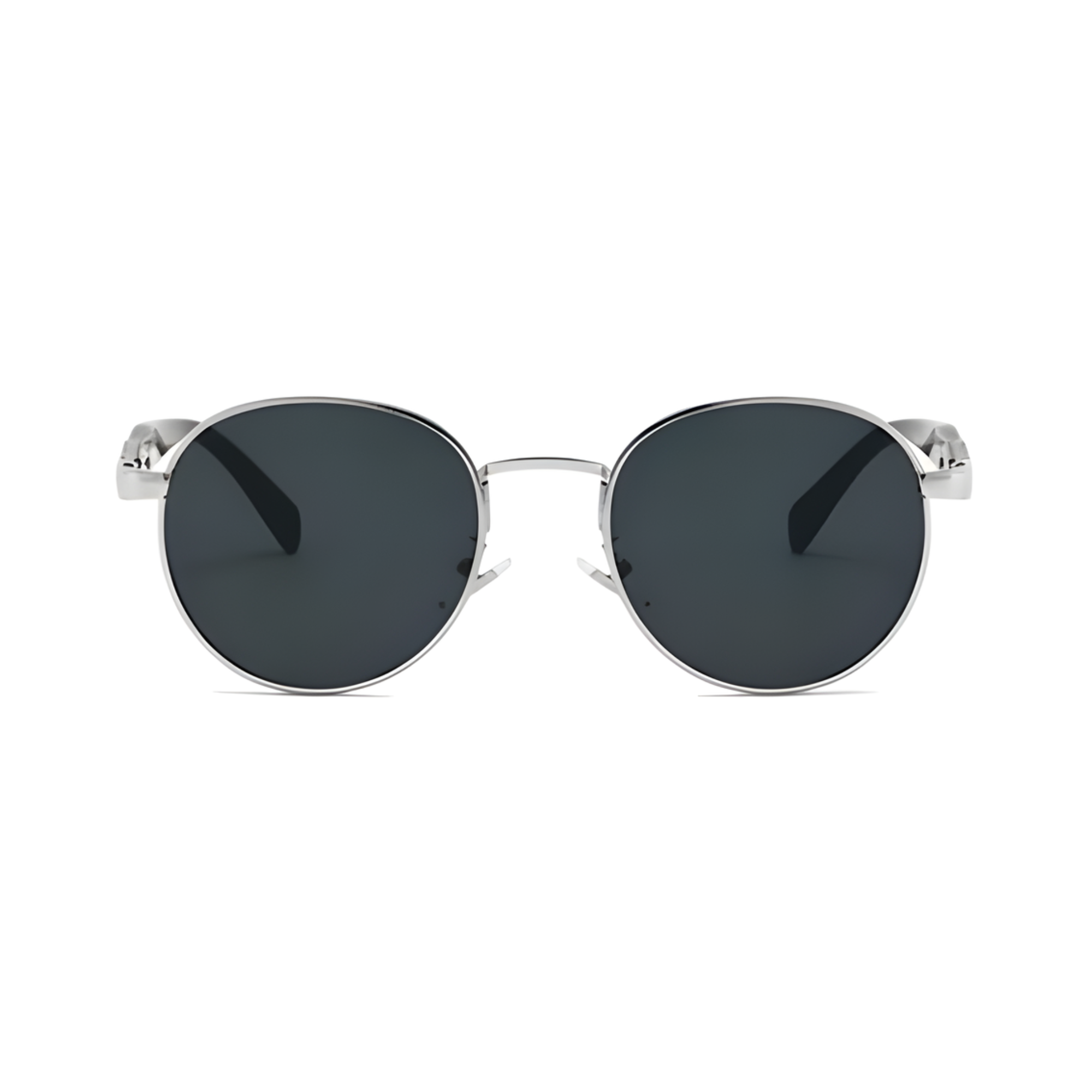 Halo Round Sunglasses - Silver Ash