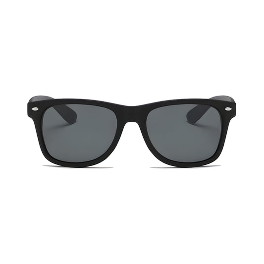 Klassic Series Polarized Wayfarer Sunglasses - Matte Black