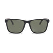 Klassic Series Rectangle Polarized & UV Protected Sunglasses Grey Frame & Green Lenses