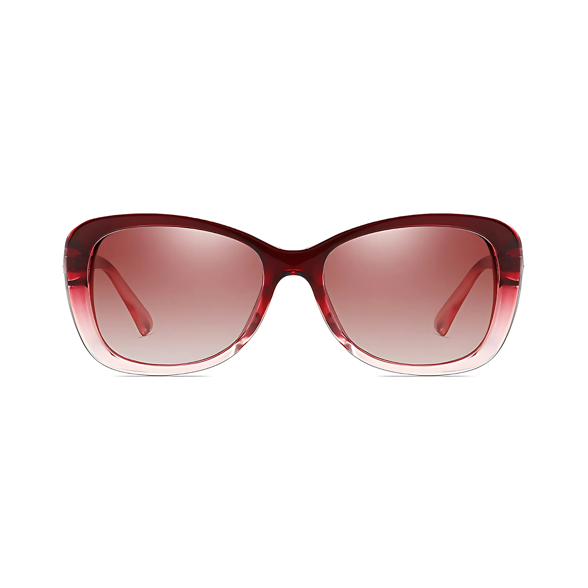 essntl series Butterfly Sparkling Crystal Sunglasses For Women - Blood Red