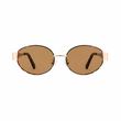 essntl Series Retro Oval 90s Sunglasses For Men & Women Wild Edit - Wild Mocha