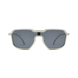 Monster Series Square Irregular Sunglasses For Men & Women - Onyx Silver