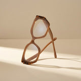 Diva Cateye Oversized Computer Glasses - Latte