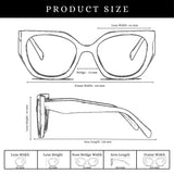 Diva Cateye Oversized Computer Glasses - Latte