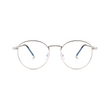 essntl series Vintage Round Computer Glasses For Men & Women Silver Frame Clear Lenses