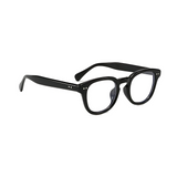 Dotted Series Panto Blue Light Blocking Glasses for Men & Women - Black
