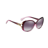 Royal Series Oval Fox Sunglasses For Women - Violet