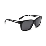 Klassic Series Square Polarized & UV Protected Sunglasses Matte Black Frame Grey Lenses