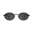 essntl Series Retro Oval Sunglasses For Men & Women - Midnight Black