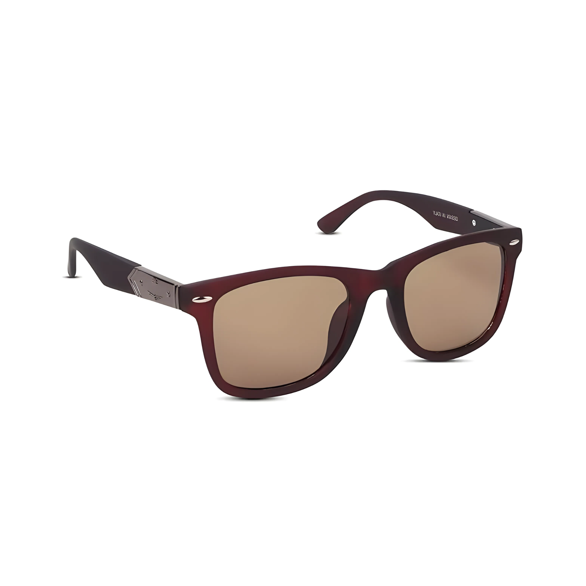 Klassic Series UV Protected Wayfarer Sunglasses - Matte Brown Frame Brown Lenses