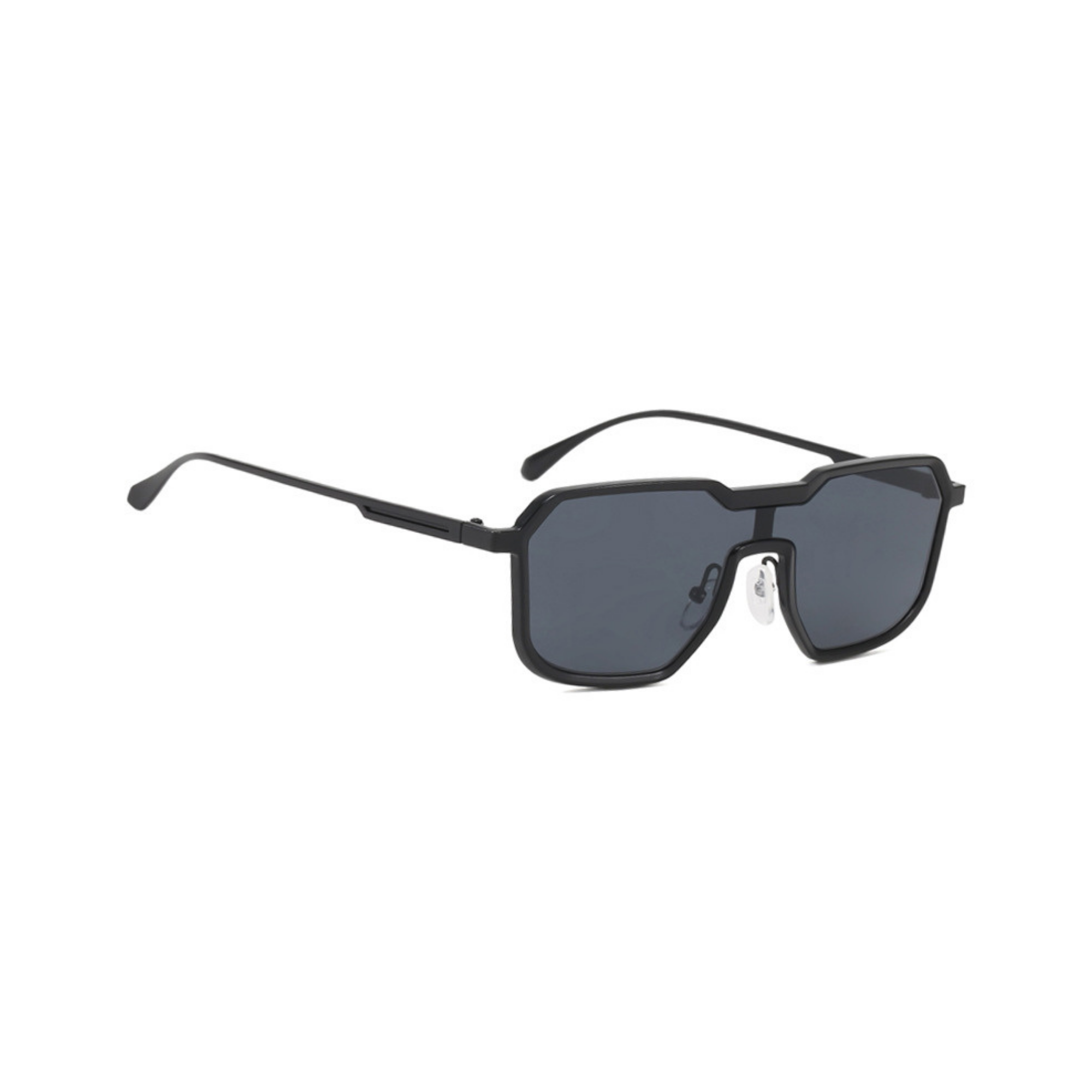 Monster Series Square Irregular Sunglasses For Men & Women - Midnight Black