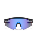 Xplorer Half-Rim Sports Sunglasses - Black Blue