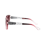 essntl series Butterfly Sparkling Crystal Sunglasses For Women - Blood Red