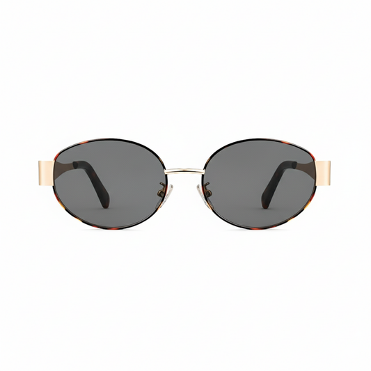 essntl Series Retro Oval 90s Sunglasses For Men & Women Wild Edit - Wild Shadow