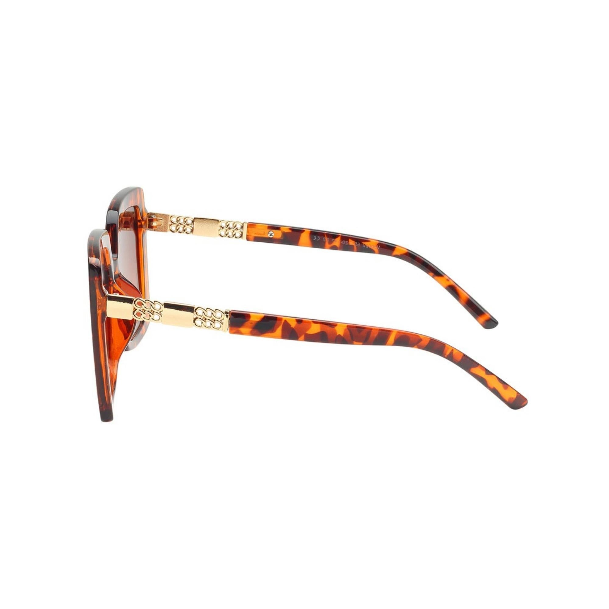 Royal Series Oversized Square Sunglasses For Women - Leopard Print