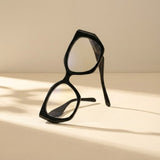 Diva Cateye Oversized Computer Glasses - Noir